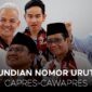 Pengundian nomor urut pasangan capres-cawapres peserta Pemilu 2024 di Kantor KPU RI, Jakarta Pusat, Selasa (14 /11/ 2023. Foto/istimewa