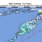 Kota Kupang Provinsi Nusa Tenggara Timur diguncang gemp magnitudo 5,4 pada Minggu (12/11). (ANTARA/HO-BMKG Kupang)